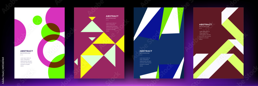 Vector abstract colorful colourful modern geometric shapes background