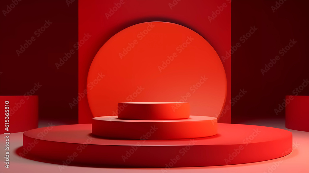 Abstract shape podium for product display. Abstract shape podium for product display.
