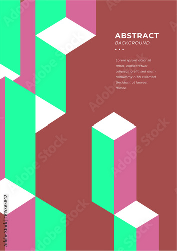 Vector colorful colourful geometric background poster template