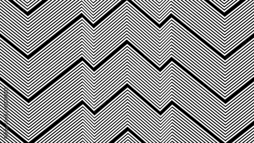 Black and white zigzag abstract background