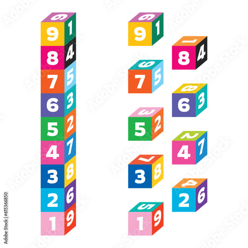 Colorful Game Blocks For Kids