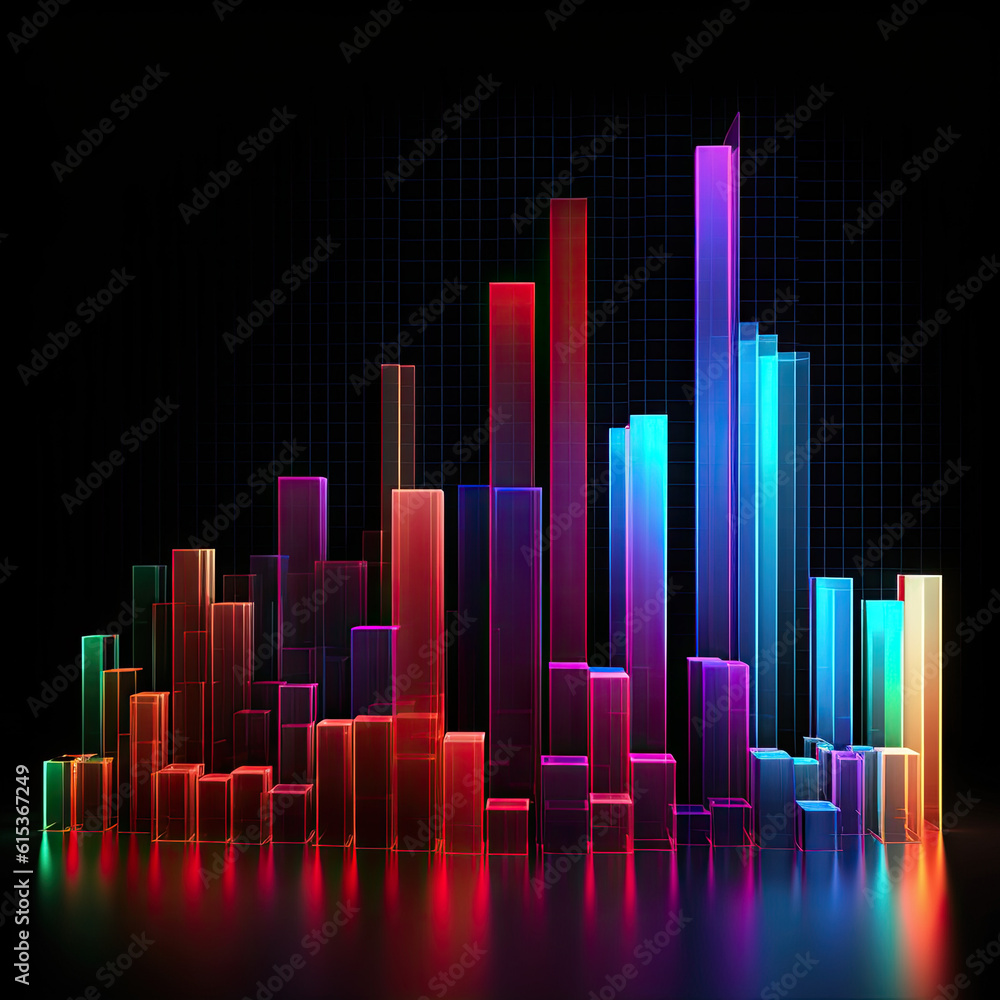 Finance charts Illustration Made with Generative AI Finance charts Illustration Made with Generative AI