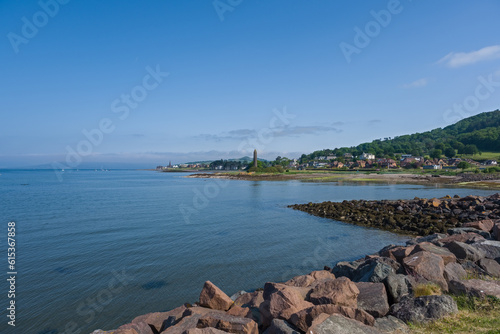 Obraz na plátně The town of Largs set on the Firth of Clyde on the West Coast of Scotland