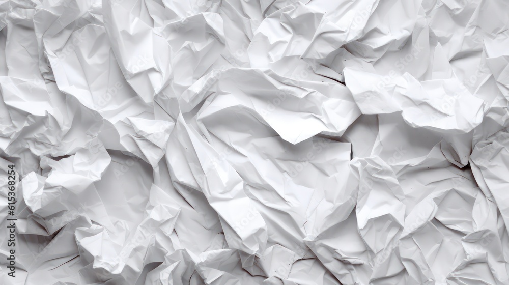 Obraz premium white crumpled paper background