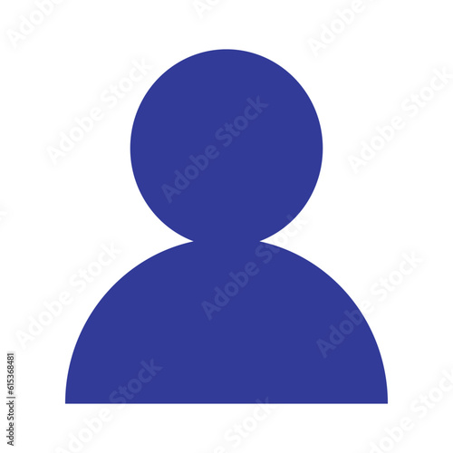 male, female or any user face avatar. Unknown or anonymous user. Vector illustration.