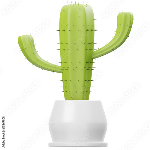 Cactus2 2 Houseplant Potted 3D Icon photo