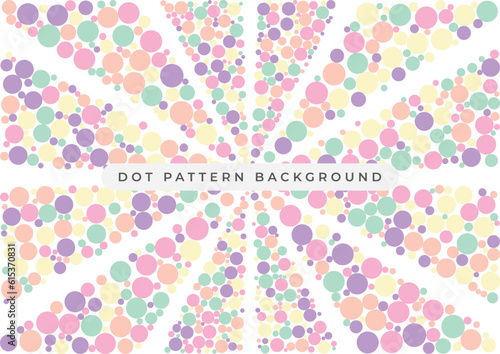 colorful dot seamless pattern background vector