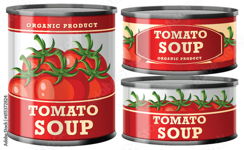 Tomato Soup Food Cans Collection