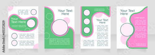 Gardening at home blank brochure layout design. Guide to growing flowers. Vertical poster template set with empty copy space for text. Premade corporate reports collection. Editable flyer paper pages