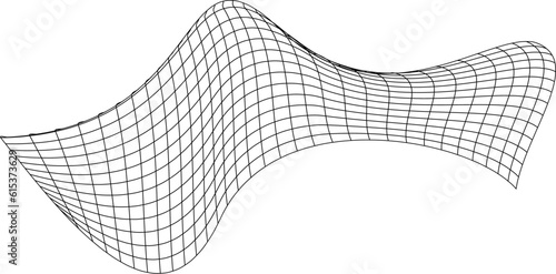 Net flying waving. Texture wave textile. Fabric square cells sea wind. Vector illustration rolling hills. Flag windy stream flow. Network structure surface checkered background sport lines border.
