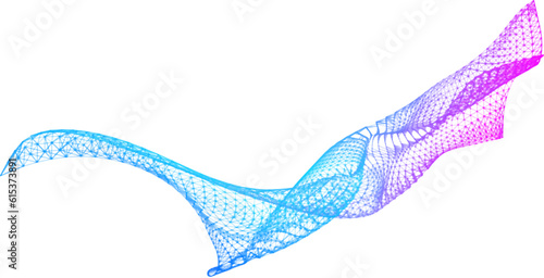 Network lines. Net wave information flow. Scientific paradigm solutions future. Forward vision progress. Big data cells deep development analysis. foresight conference background banner.