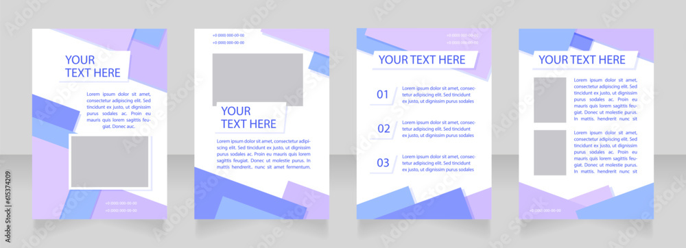 Restaurant business development strategy blank brochure layout design. Vertical poster template set with empty copy space for text. Premade corporate reports collection. Editable flyer paper pages