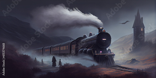 Dark Hogwart Express. The dementors are coming photo
