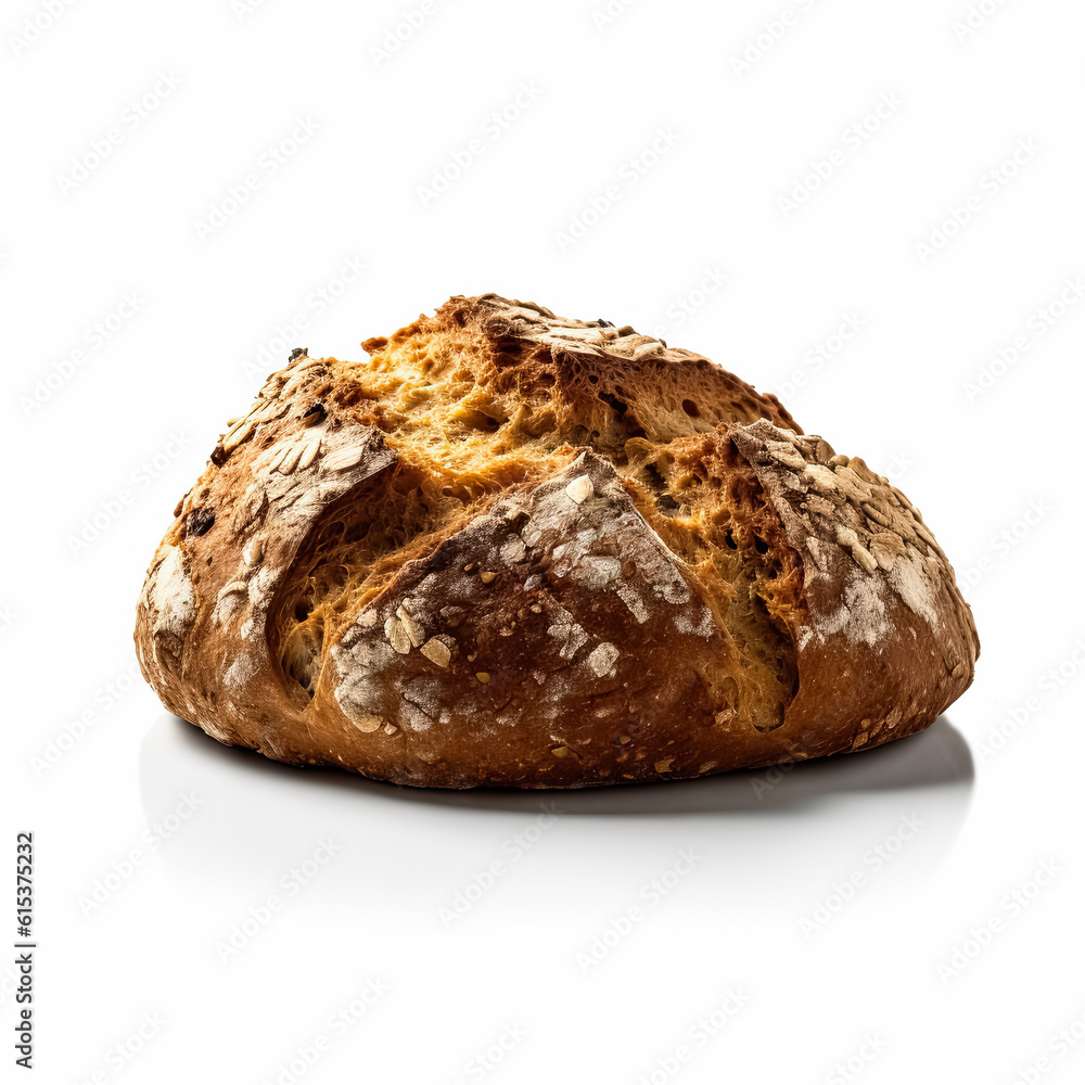 Delicious sourdough isolated on white background, generative AI
Delicious sourdough isolated on white background, generative AI
