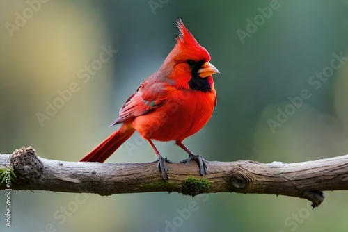 cardinal on a branch © Muslim