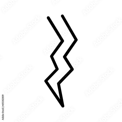 Black line icon for Crack