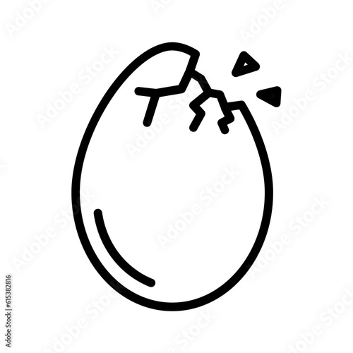 Black line icon for Cracks