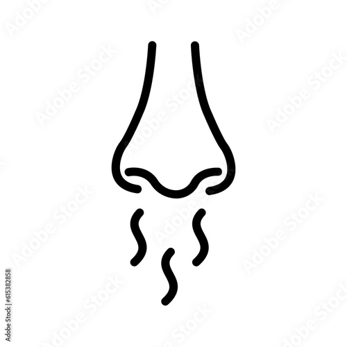 Black line icon for Odor
