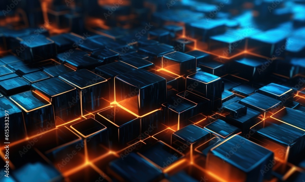 Abstract Technology Background, Global Network Connection and Communication Concept. Generative Ai Abstract Technology Background, Global Network Connection and Communication Concept. Generative Ai