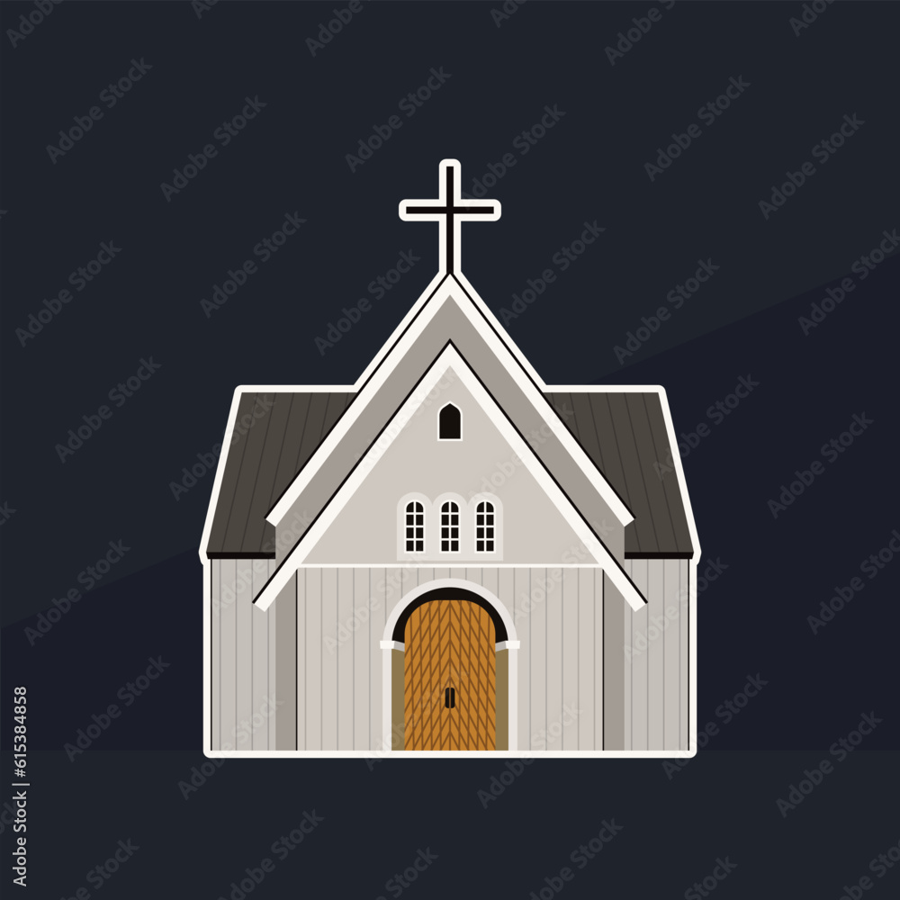 Church Vector Illustration flat design Church Vector Illustration flat design