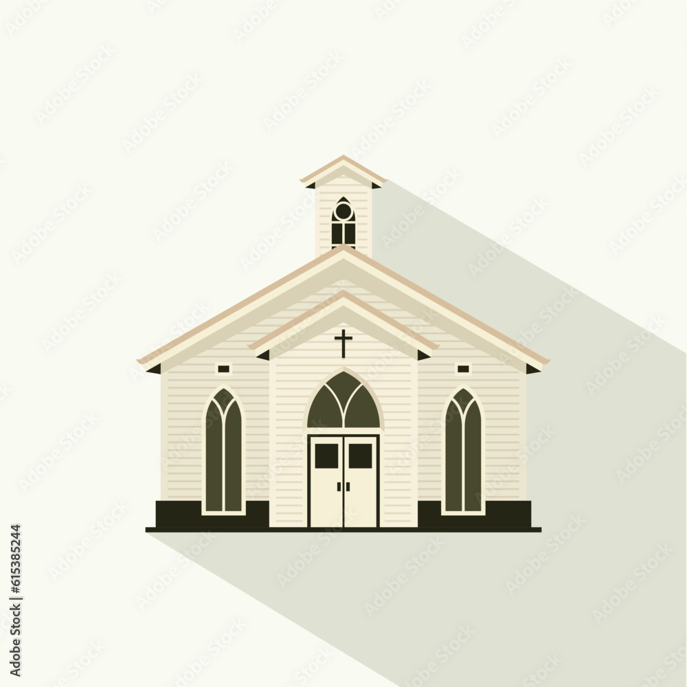 Church Vector Illustration flat design Church Vector Illustration flat design
