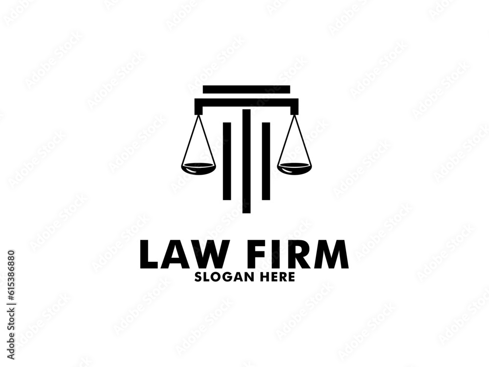 Law Firm Logo, Lawyer logo with creative law element Law Firm Logo, Lawyer logo with creative law element
