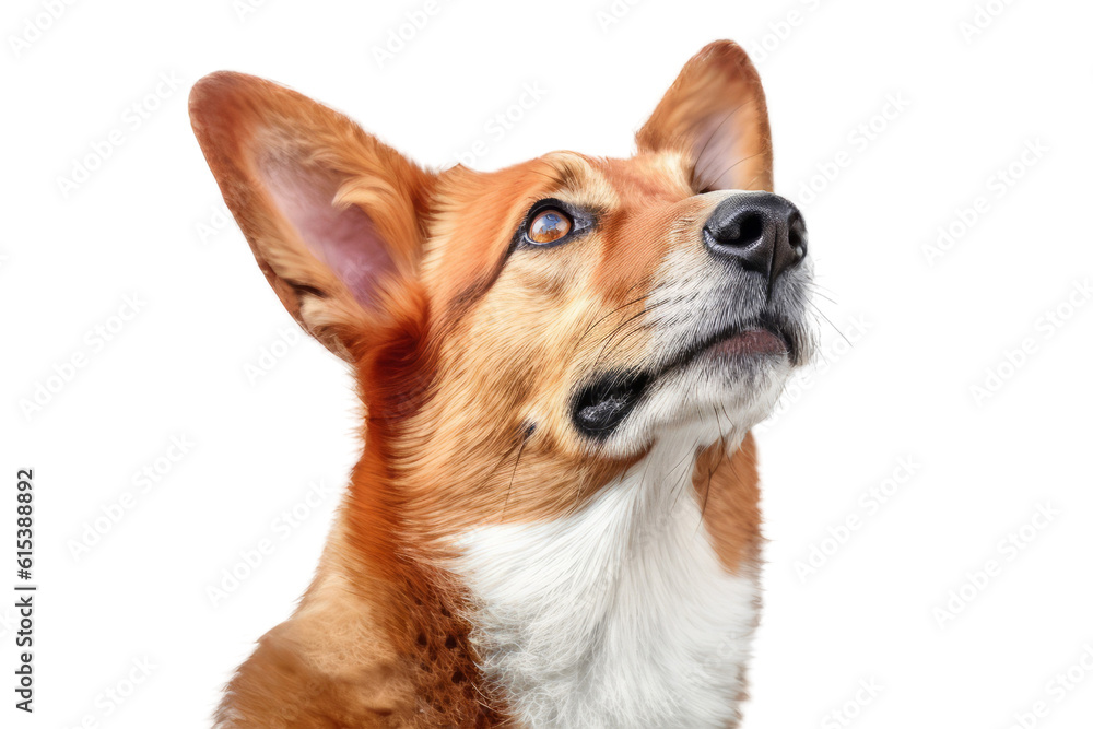 Cute Corgi breed dog isolated on transparent background, AI generated ...
