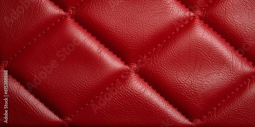 Rich and luxurious red textile texture background resembling velvet, evoking a sense of elegance and opulence akin to leather, with its deep and captivating color. Generative Ai