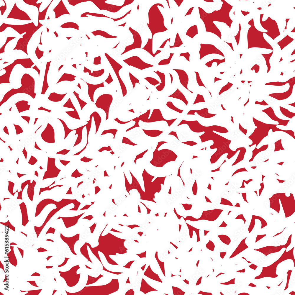 Red Tropical Leaf Seamless Pattern Design Red Tropical Leaf Seamless Pattern Design