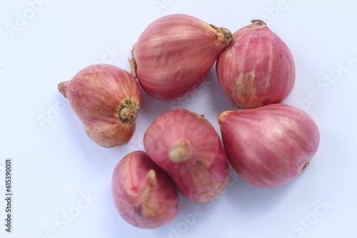 red onion (kitchen spice) isolated white background