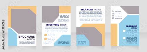 Free coding educational program for beginners blank brochure design. Template set with copy space for text. Premade corporate reports collection. Editable 4 paper pages. Arial font used