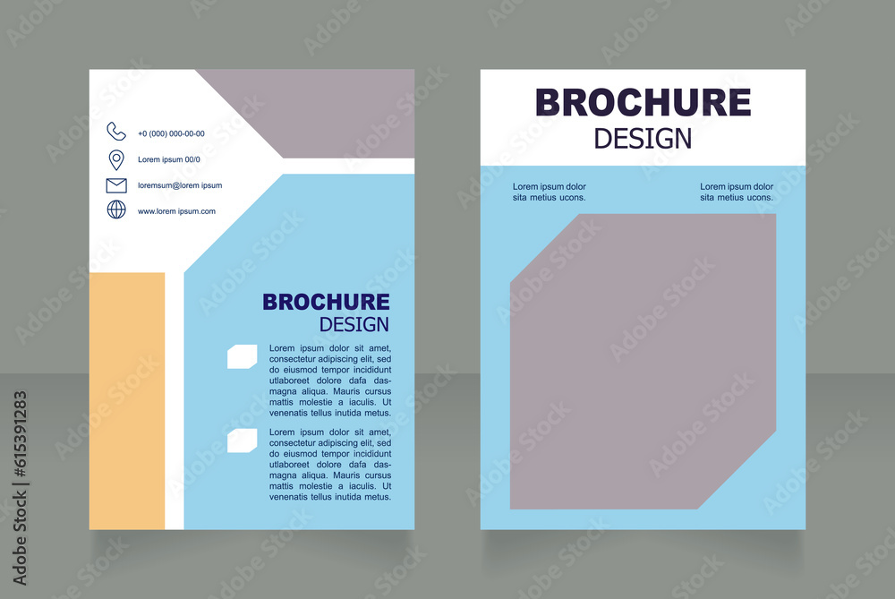 Technical service for clients contact info blank brochure design. Template set with copy space for text. Premade corporate reports collection. Editable 2 paper pages. Arial font used Technical service for clients contact info blank brochure design. Template set with copy space for text. Premade corporate reports collection. Editable 2 paper pages. Arial font used