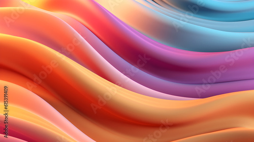 abstract colorful background with lines waves created with Generative AI