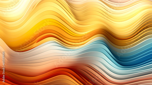 abstract colorful background with lines waves created with Generative AI