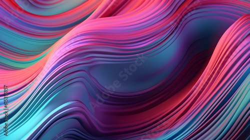 abstract colorful background with waves created with Generative AI