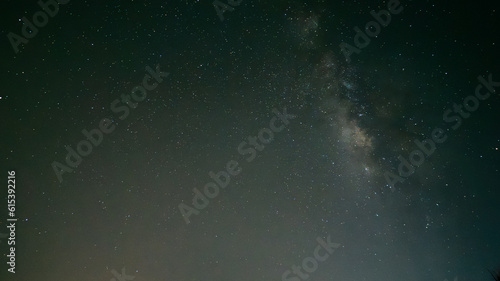 Night sky milky way galaxy, Nature background. © KK Studio