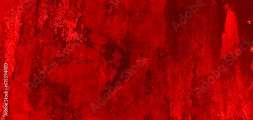 Cracked red wall background, scary bloody wall texture. white wall with blood splatter. for horror or halloween concept background