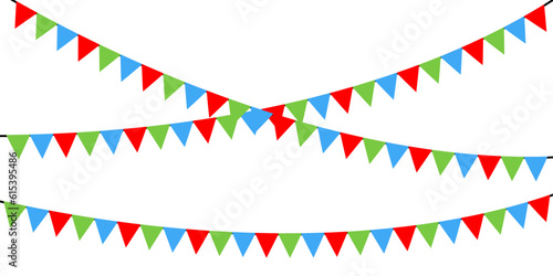 Colorful Bunting Flag Garlands For Carnival