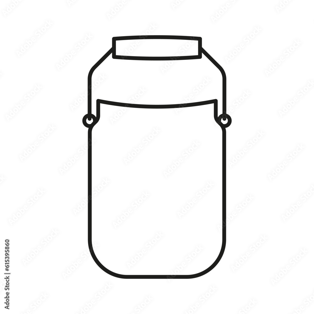 milk can icon. Milk can for delivered. milk can icon. Milk can for delivered.