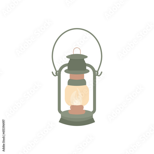 Ramadan lamp in arabic style. Cartoon vector illustration design. Celebration background with islamic light lantern. Arabic lamp icon for ramadan design