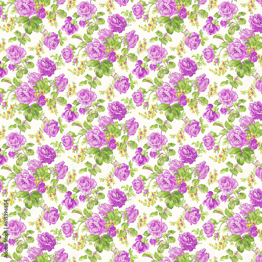 Naklejka premium pattern with flowers
