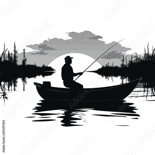 Fishing vector, fish vector art, fishing, cartoon fish, happy fish, sad fish,
