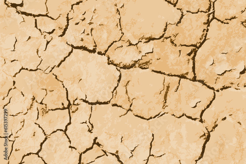 Dry soil vector illustration