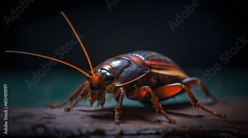 Unveiling the Secrets of Cockroaches, macro. Generative AI © PIRMYN