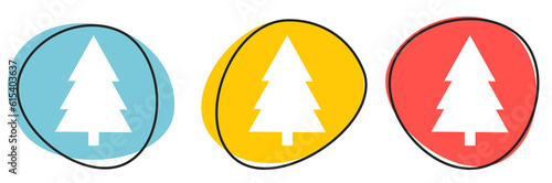 Button Banner für Website oder Business: Weihnachtsbaum, Tannenbaum oder Tanne photo
