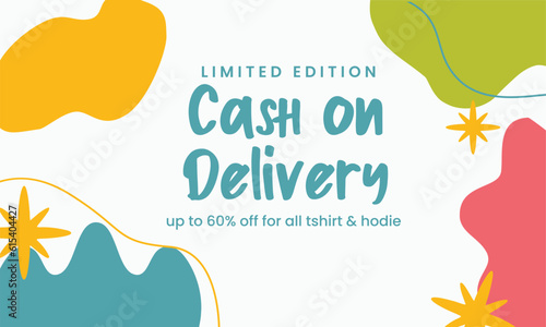 Cash On Delivery social media post promoted. vector design