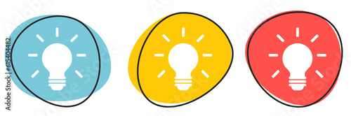 Button Banner für Website oder Business: Idee, Tipp Hilfe oder Innovation photo