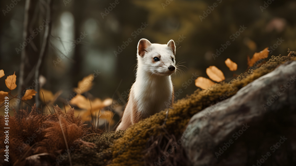 Stoats in the Enchanting Boreal Forest. Generative AI Stoats in the Enchanting Boreal Forest. Generative AI