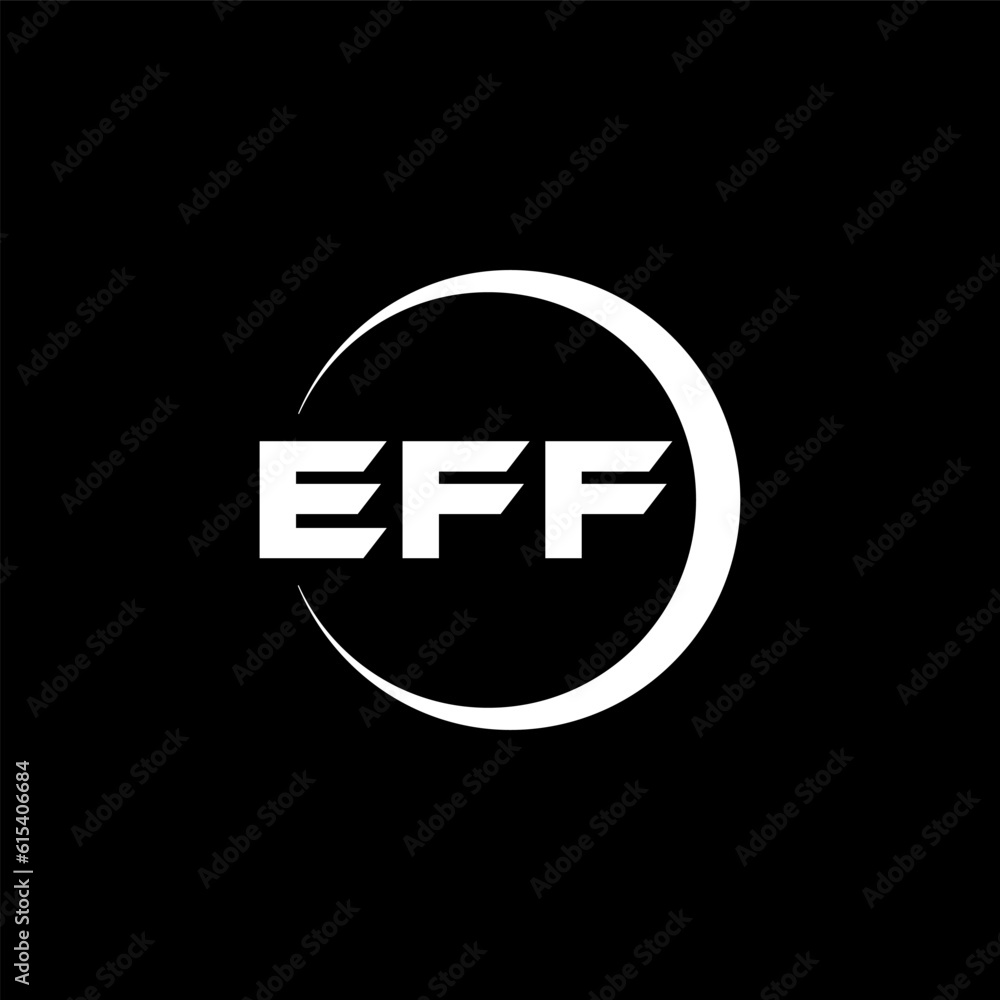EFF letter logo design with black background in illustrator, cube logo, vector logo, modern alphabet font overlap style. calligraphy designs for logo, Poster, Invitation, etc. EFF letter logo design with black background in illustrator, cube logo, vector logo, modern alphabet font overlap style. calligraphy designs for logo, Poster, Invitation, etc.