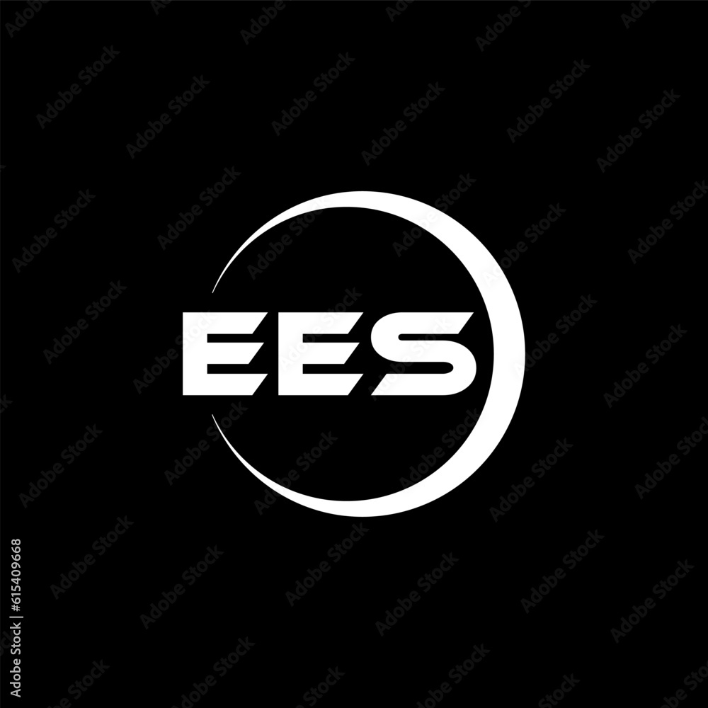 EES letter logo design with black background in illustrator, cube logo, vector logo, modern alphabet font overlap style. calligraphy designs for logo, Poster, Invitation, etc. EES letter logo design with black background in illustrator, cube logo, vector logo, modern alphabet font overlap style. calligraphy designs for logo, Poster, Invitation, etc.